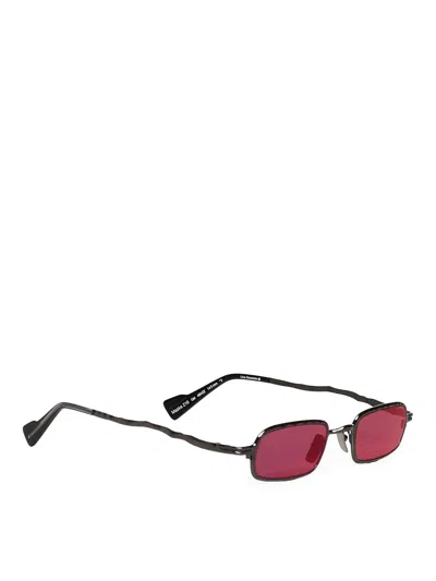 Kuboraum Rectangular Sunglasses In Purple