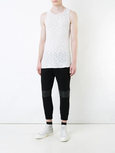 Shop First Aid To The Injured Fascia Tank Top - White