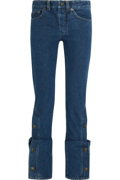 Y/project High-rise Bootcut Jeans In Dark Denim