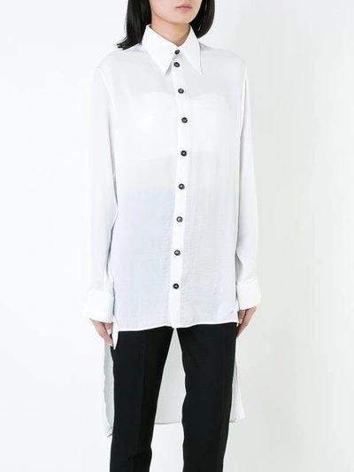Shop Heikki Salonen Elongated Shirt In White