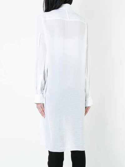 Shop Heikki Salonen Elongated Shirt In White