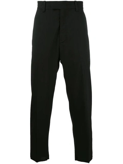 Shop Oamc Cropped Tapered Trousers