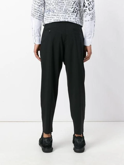 Shop Oamc Cropped Tapered Trousers