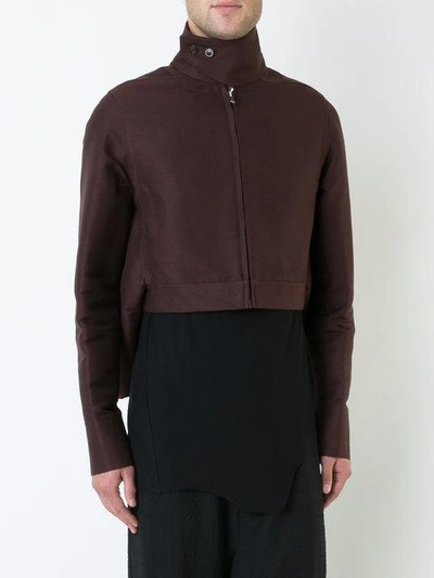 Shop Rick Owens Cropped High In Brown