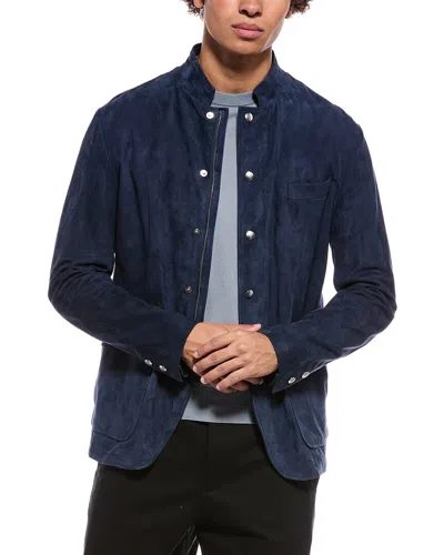 Eleventy Suede Shirt Jacket In Multi | ModeSens