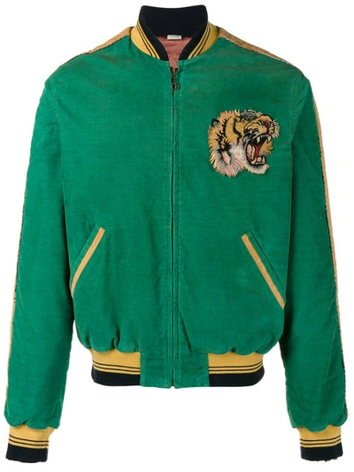 Gucci green bomber top jacket