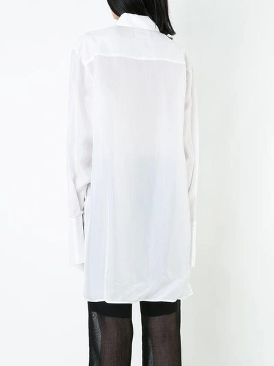 Shop Yang Li Wide Cuff Shirt - White