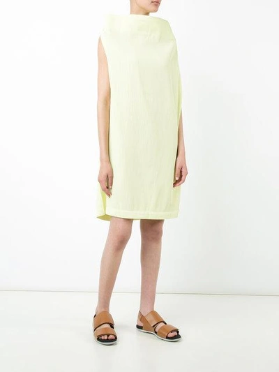 Issey Miyake Snap Pleat Dress | ModeSens
