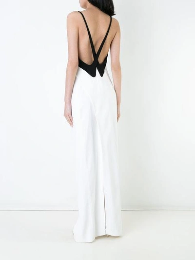 Shop Mugler Cut Out Gown In White