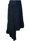 YOHJI YAMAMOTO flap patched skirt,NDS1380512049591