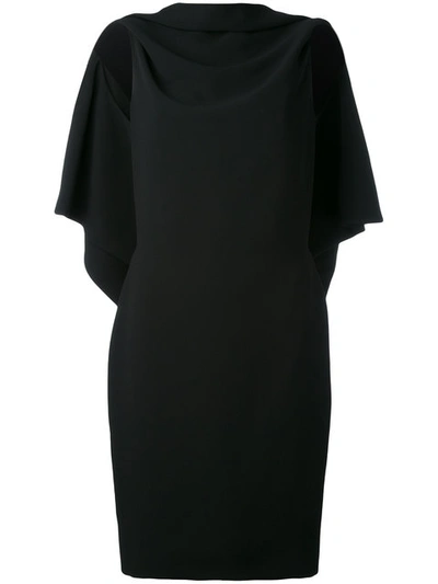 Gareth Pugh - Draped Open Back Dress  In Black