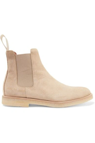 Shop Common Projects Suede Chelsea Boots