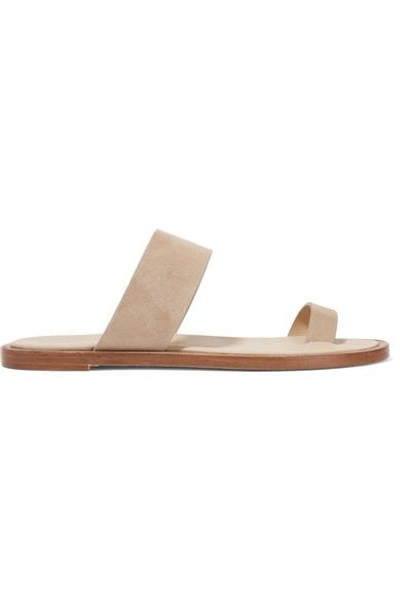 Common Projects Minimalist Suede Sandals | ModeSens