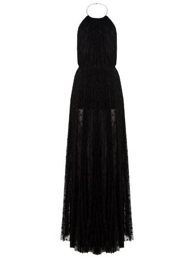 Maria Lucia Hohan Cleo Star-embroidered Halterneck Gown In Black