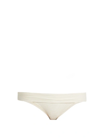 Heidi Klein Côte D'azur Fold-over Bikini Briefs In Cream