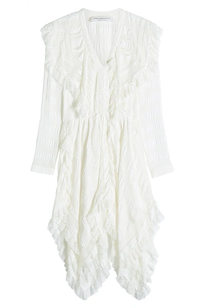 Philosophy Di Lorenzo Serafini Dress With Lace In White
