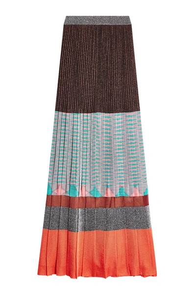 Missoni Maxi Skirt With Metallic Thread In Multicolored