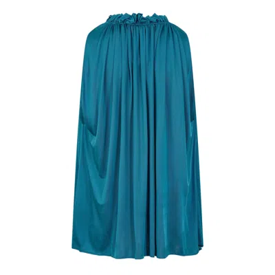 Balmain Solid Color Sleeveless Pullover Top In Blue