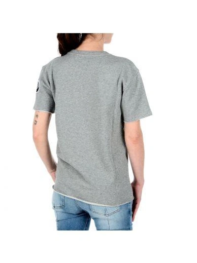 Shop Stella Mccartney Grey Patches T-shirt In Grey Melange