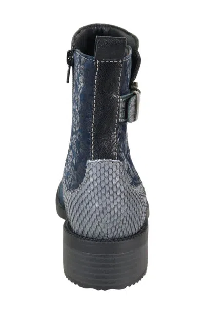 David Tate Surprise Patchwork Leather Bootie In Multi