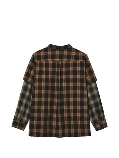 Westfall Layered-sleeve Check-pattern Shirt In Multi