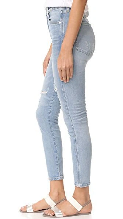 Shop Agolde Roxanne Super High Rise Skinny Jeans In Dreamer
