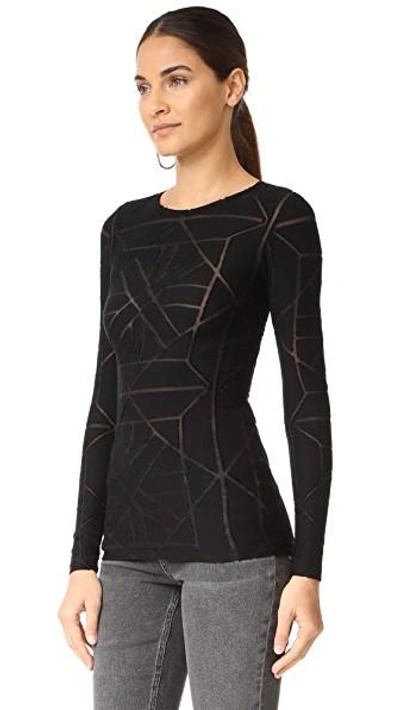 Shop Gareth Pugh Long Sleeve T-shirt In Black