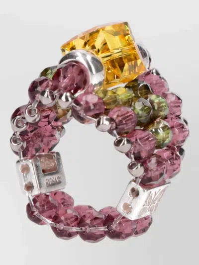 Needles Glass Ring In Multi
