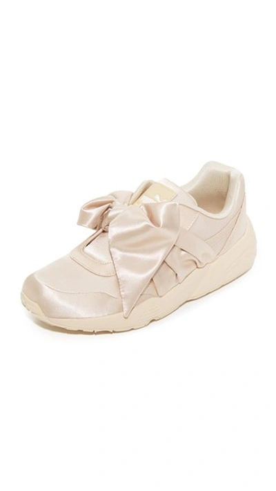 Puma Bow Sneakers In Pink Tint
