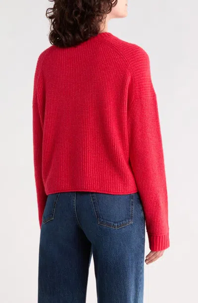 Abound Cozy Crew Pullover Sweater In Red