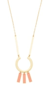 MADEWELL BEVELED RING STATEMENT NECKLACE