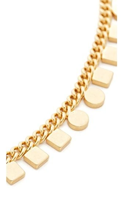 Shop Madewell Mini Geochain Choker Necklace In Vintage Gold