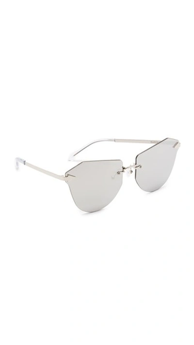 Karen Walker Dancer Sunglasses In Silver/silver