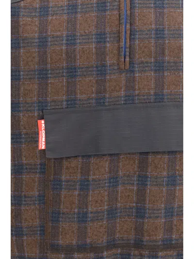 Gr10k Check-pattern Half-zip Sweatshirt In Multi