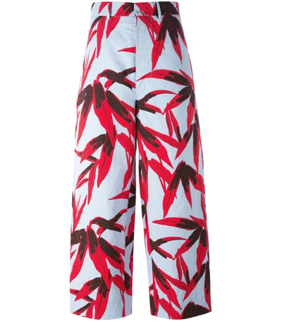 Shop Marni Multicolor 'swash' Print Trouser