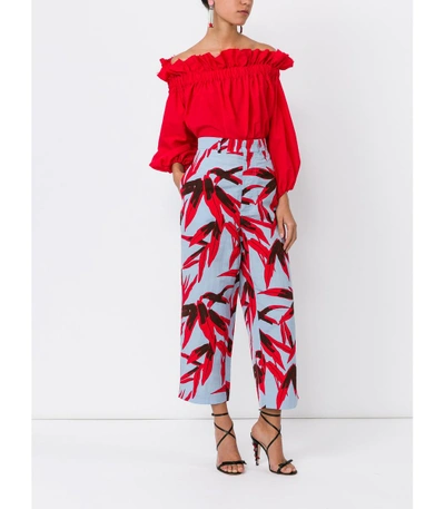 Shop Marni Multicolor 'swash' Print Trouser