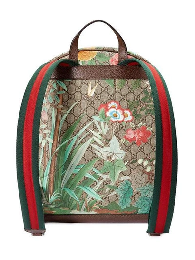 Gucci Tian Print Gg Supreme Backpack ModeSens