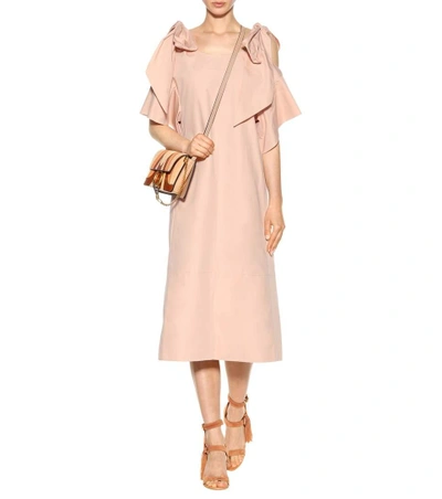 Shop Chloé Cotton Dress In Pink