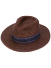 PAUL SMITH braided panama hat,STRAW100%