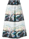 BURBERRY PRINTED SKIRT,DRYCLEANONLY