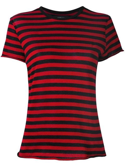 Shop Amiri Striped T-shirt - Black