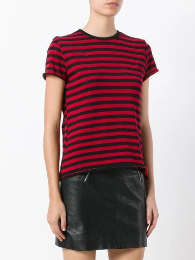 Shop Amiri Striped T-shirt - Black