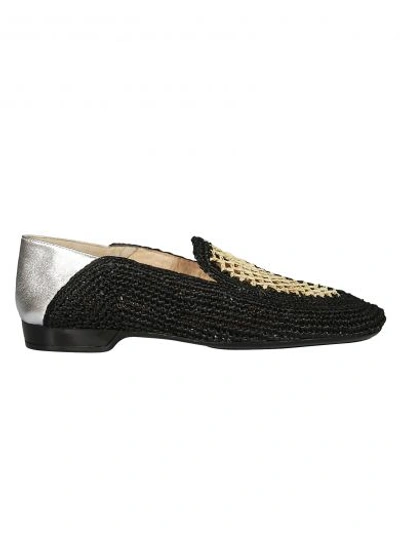 Shop Robert Clergerie "feria" Slipper In Black/silver