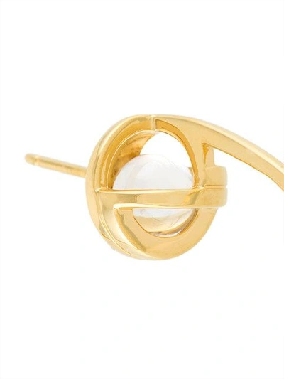 Shop Lara Bohinc Planetaria Hoop Earrings In Metallic