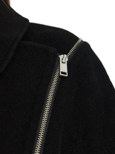 Iro Ampstack Asymmetric-zip Jacket In Black
