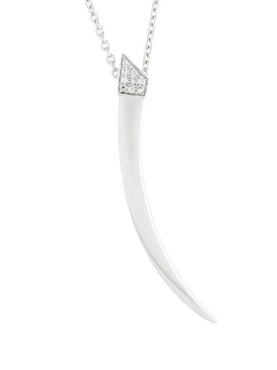 Shop Shaun Leane Signature Tusk Diamond Necklace In Silver