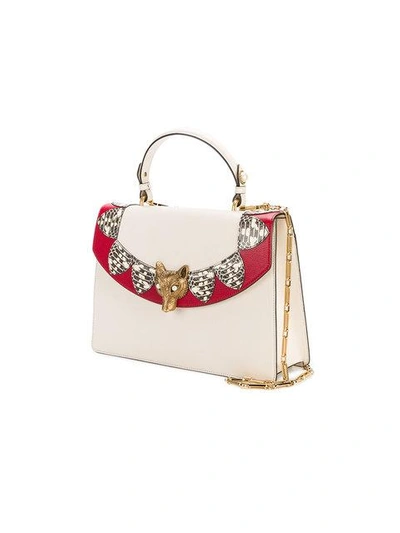 Shop Gucci White Loved Linea Medium Tote Bag - Neutrals