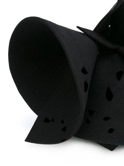 Shop Gucci Sculpted Felt Hat - Black