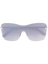 Jimmy Choo 'mask' Sunglasses In Neutrals