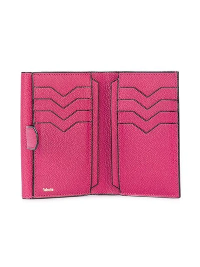 Shop Valextra Small Continental Wallet In Pink